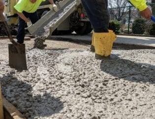 concrete paving