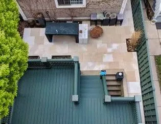 deck patio fence installation