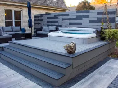 multi level deck with hot tub multi level deck with hot tub