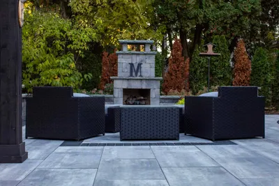 outdoor seating area