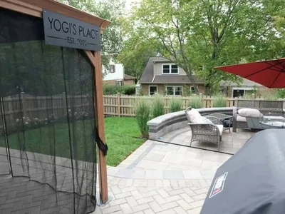 Pergola, Patio & Retaining Wall