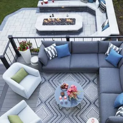 luxurious deck installation