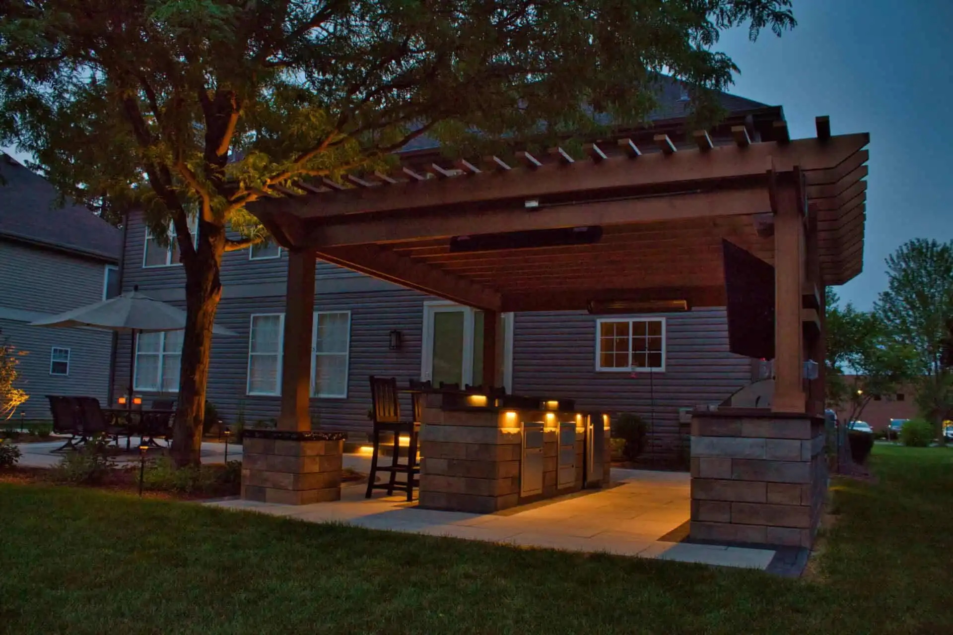 pergola at night scaled